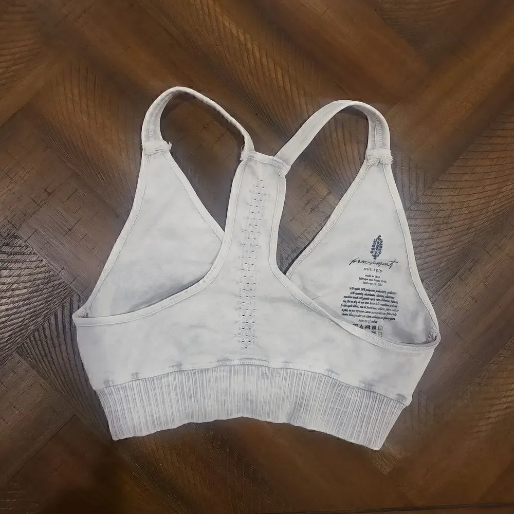 Free People Plunge Bra Ice Grey XS/S